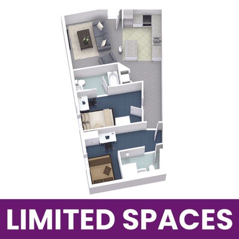 University Lofts 1x2A - Limited Spaces