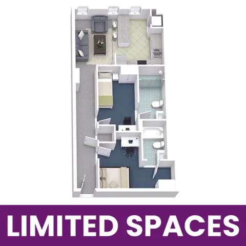 University Lofts 1x2B - Limited Spaces