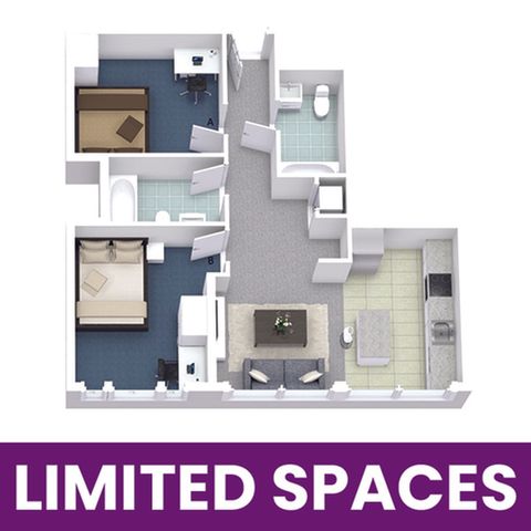 University Lofts 2x2B - Limited Spaces