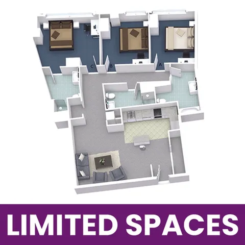 University Lofts 3x3A - Limited Spaces