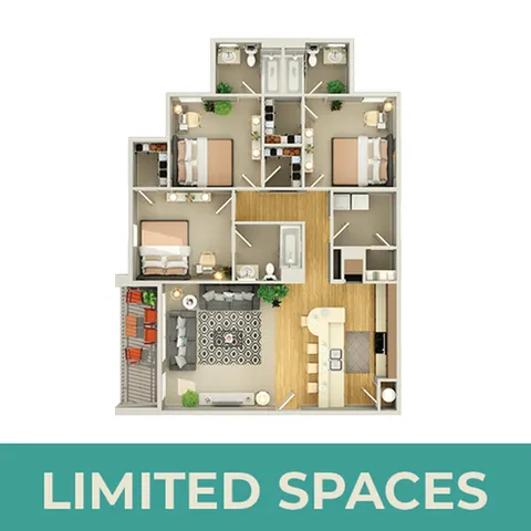 Campus Quarters 3x3 - Limited Spaces