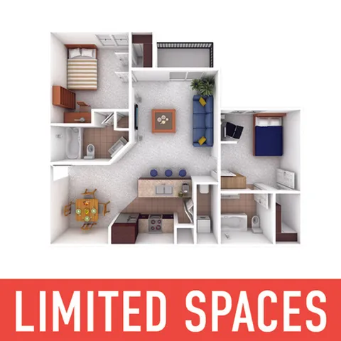 University Crossing 2x2 - Limited Spaces