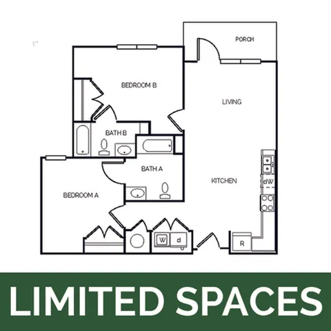 The Waverly North 2x2 Furnished - Limited Spaces