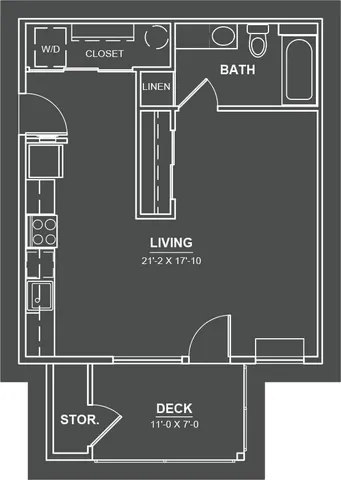 Smith Creek Apartments - Alder Floorplan