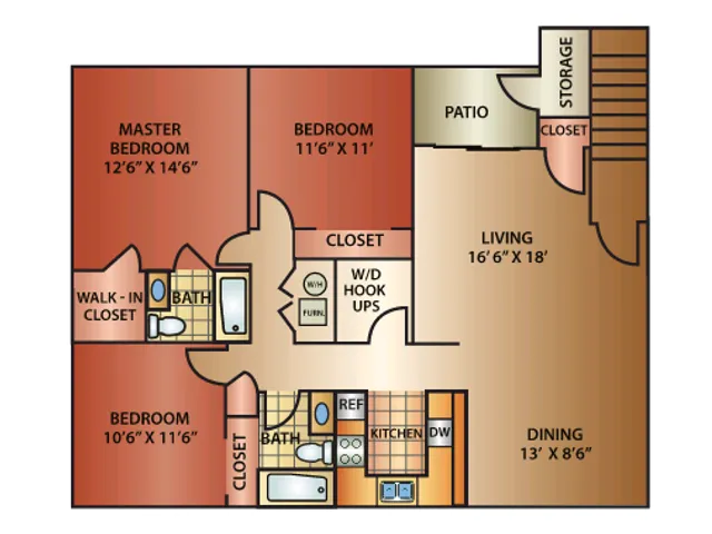 Elevated Santa Fe Floor Plan