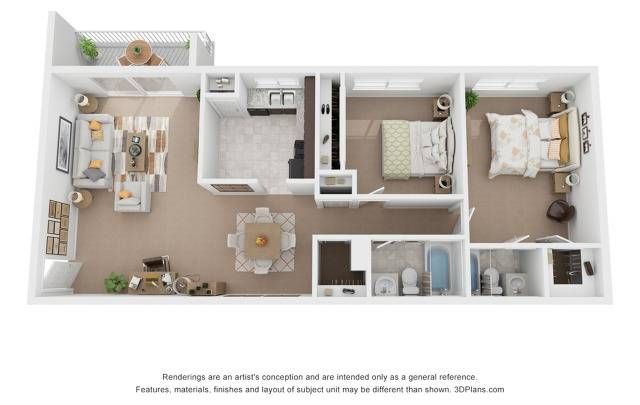 2 bedroom 2 bath