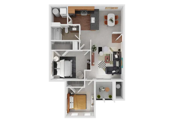 2 bedroom 1 bath