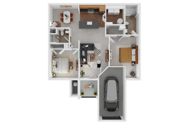 2 bedroom 2 bath w/garage