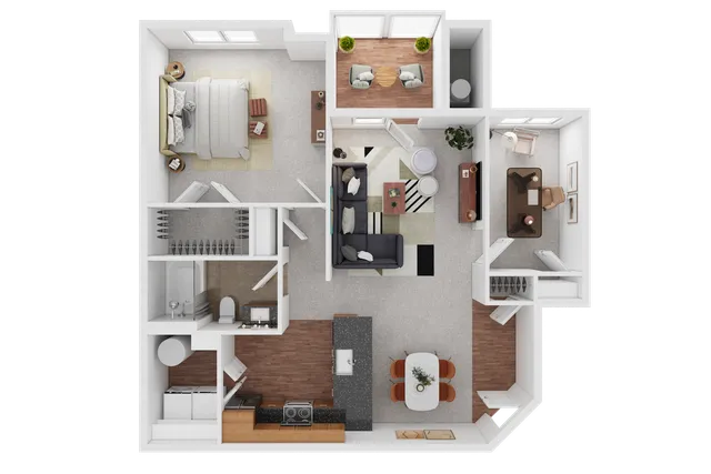 1 bedroom 1 bath w/den