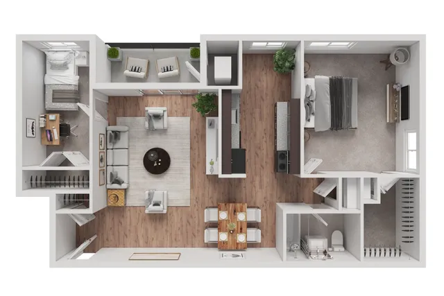 2 bedroom 1 bath