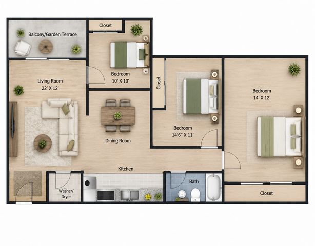 3 Bedroom