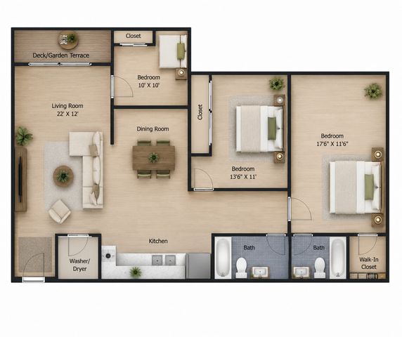 3 Bedrom 2 Bath