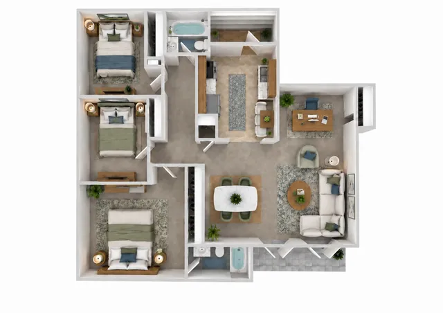 3 Bedroom 2 Bath