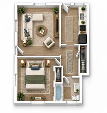 1 Bedroom Floor plan