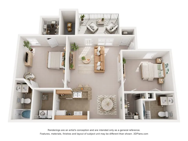Creekside Park_2 Bed Split 2 Bath
