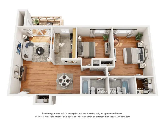 Hunter Hill 2 Bed 2 Bath