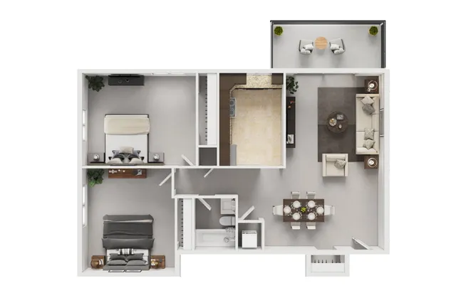 2 Bedroom 1 Bath