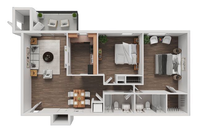 2 Bedroom 2 Bath