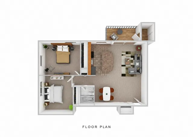 2 Bedroom Open