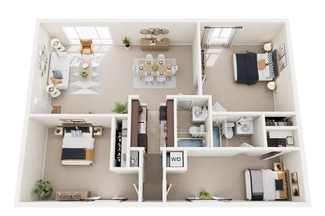 3 Bed 2 Bath