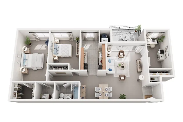 3 Bed 1.5 Bath
