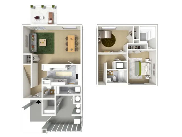 2 Bdrm Floor Plan | Hickam AFB Housing | Hickam Communities