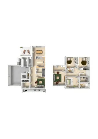 3 Bedroom Fox Trail Floor Plan