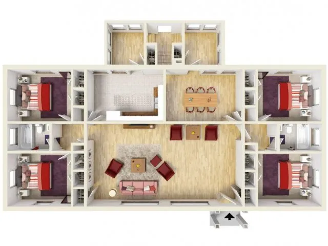 Floor Plan 2 | Fort Knox Housing On Post | Knox Hills