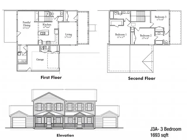 Three bedroom JNCO floor plan | apartment rentals watertown ny