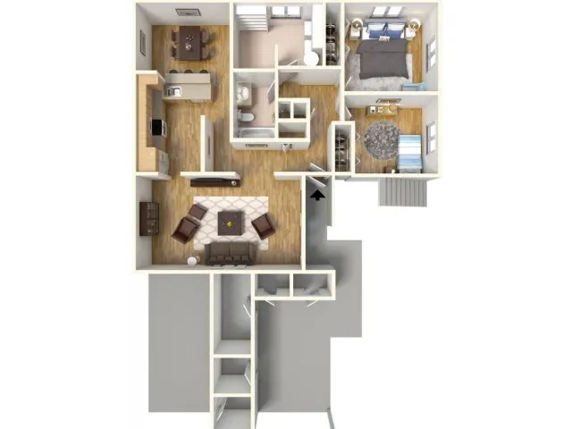 Floor Plan 8 | Schofield Barracks Hawaii | Island Palm Communities