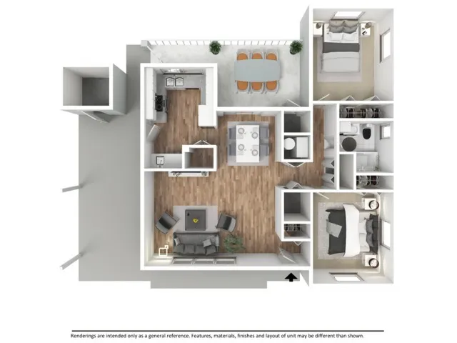 Spacious floorplan
