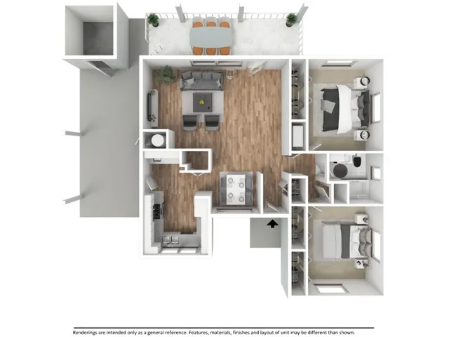 2 Bedroom 1ba