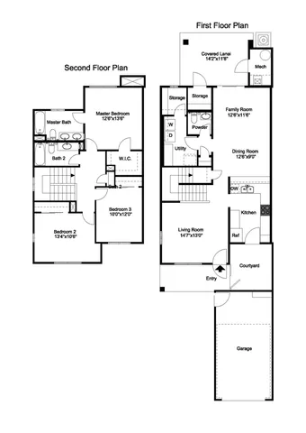 3 Bedroom Floor Plan | pearl harbor hickam housing | Hickam Communities