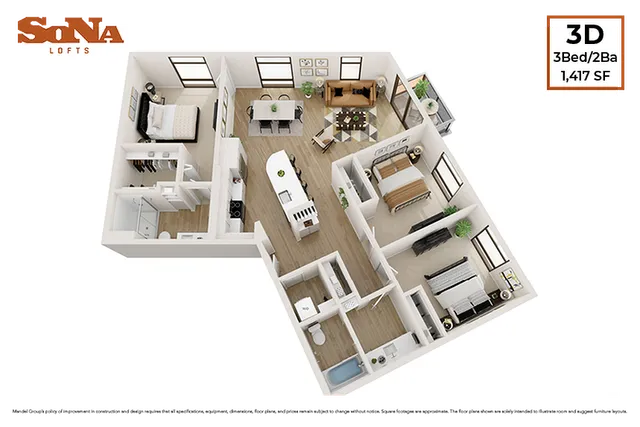 3 Bedroom 2 Bath