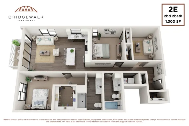 2 Bedroom 2 Bath