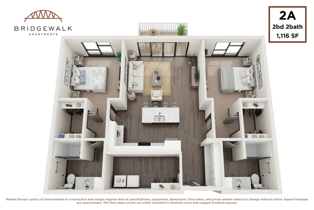 2 Bedroom 2 Bath