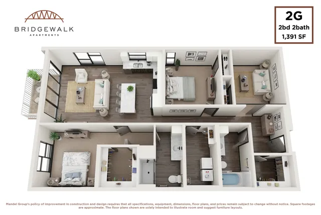 2 Bedroom 2 Bath