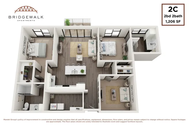 2 Bedroom 2 Bath