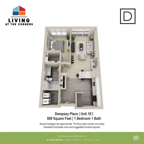 1BR/1BA