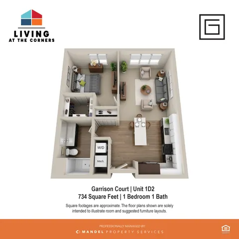 1BR/1BA