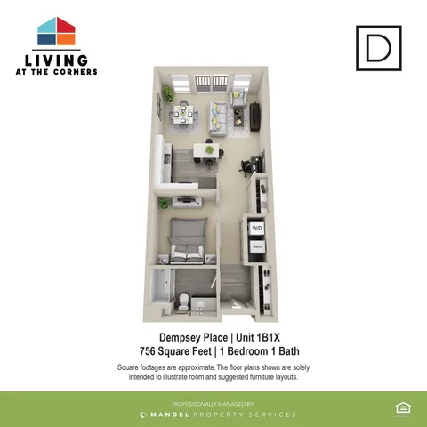 1BR/1BA