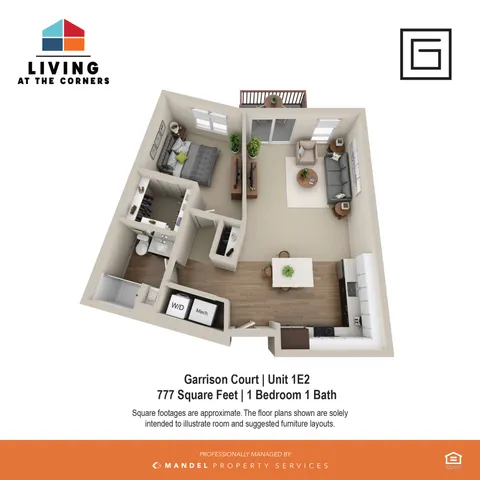 1BR/1BA