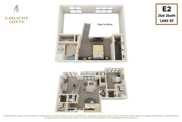 1 bedroom, 1 bath