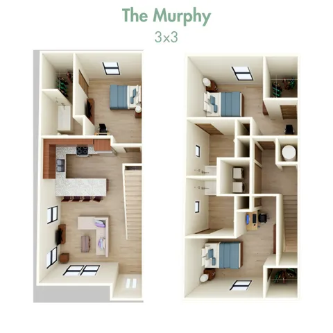 3x3 Townhome