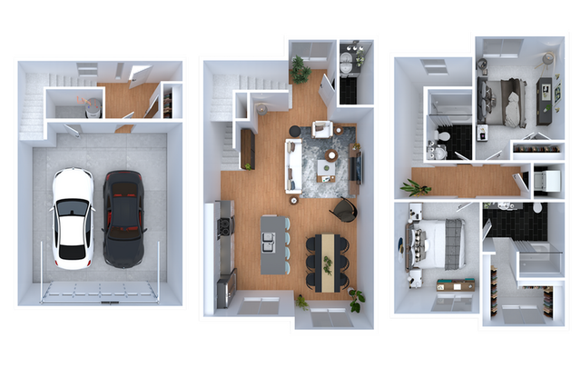 Hudson 3D Floor Plan