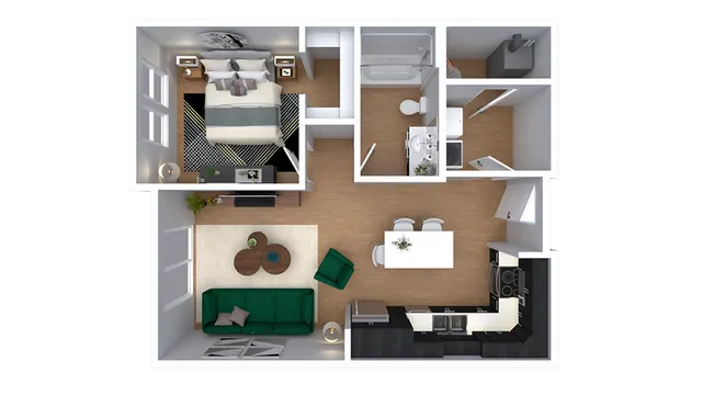 The Ada | 1bd, 1ba - 667 sqft.