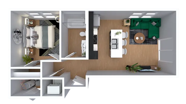 The Lucy | 1bd, 1ba - 611 sqft.