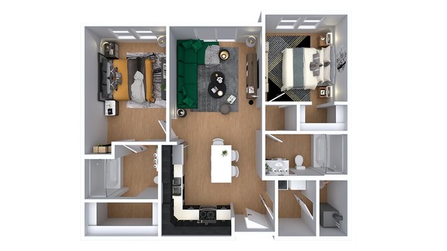 The McFarlane | 2bd, 2ba - 967 sqft.
