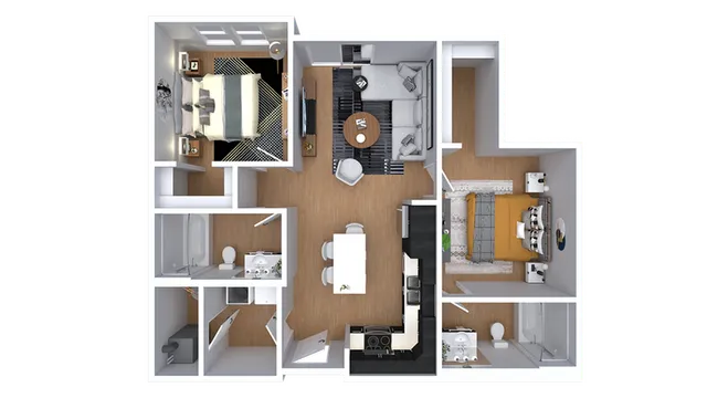 Sally | 2bd, 2ba - 918 sqft.
