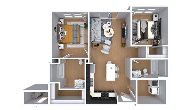The Vera | 2bd, 2ba - 1,007 sqft.
